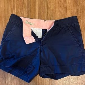 Lilly Pulitzer Navy Callahan Chino Short 00